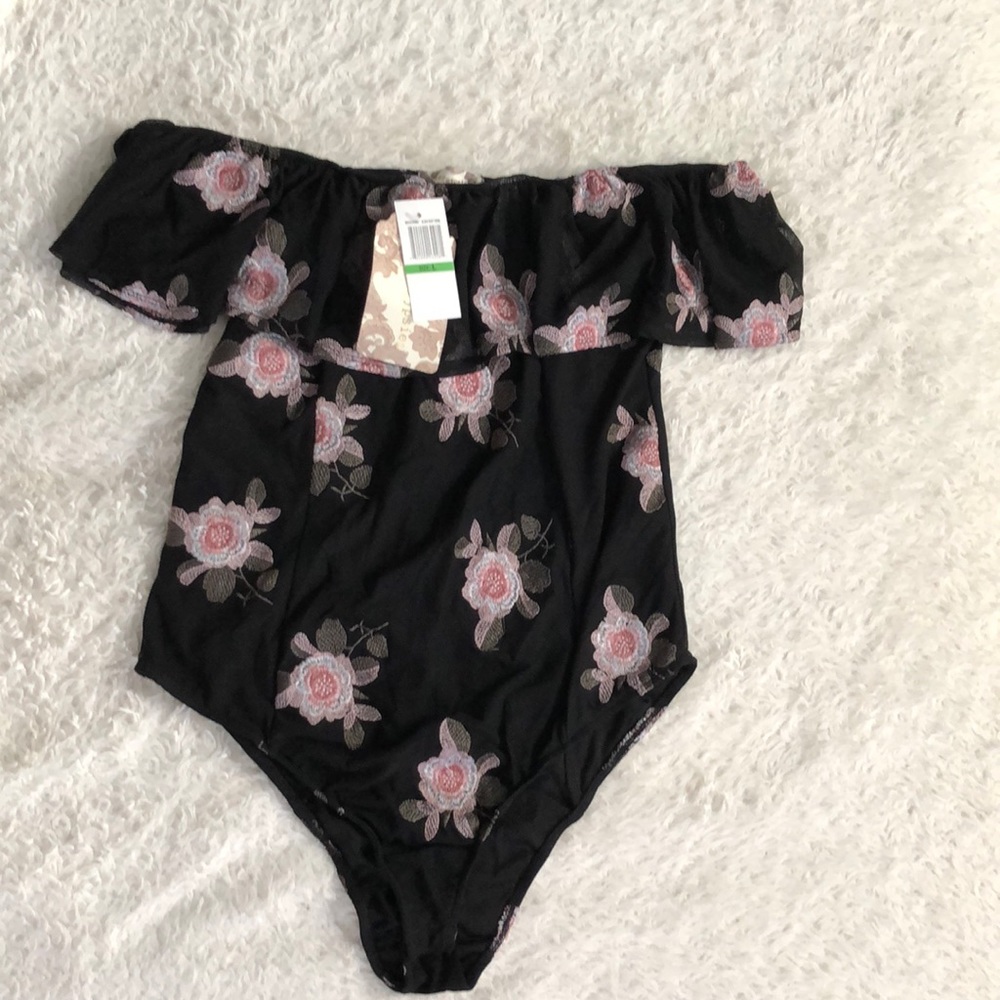 Band of gypsies embroidered bodysuit.